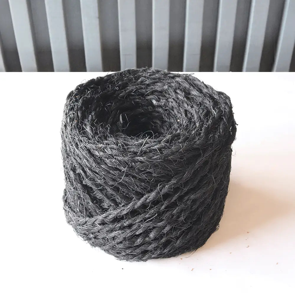 Rollo de cuerda Negro de fibra de coco 100 metros