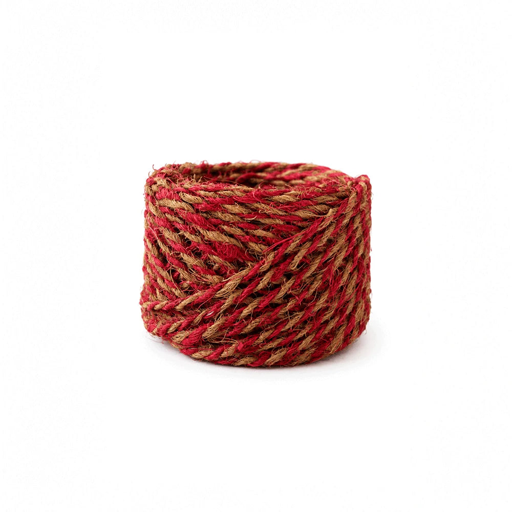 natural coir rope red