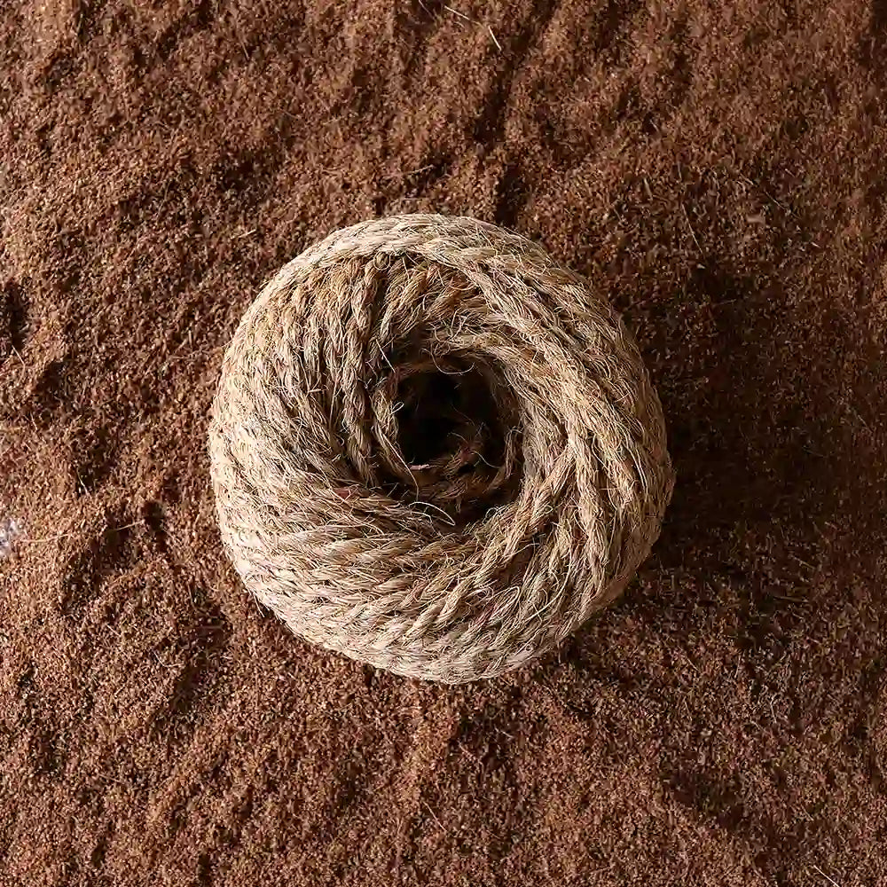 Rollo de cordel de fibra de coco para guiado de plantas trepadoras