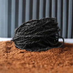 Lazo natural de fibra de coco orgánico Negro