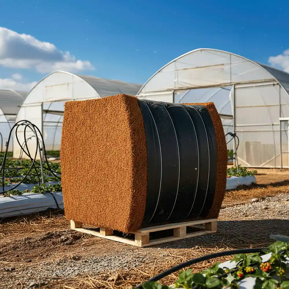 Paca de sustrato de coco gran volumen cultivos