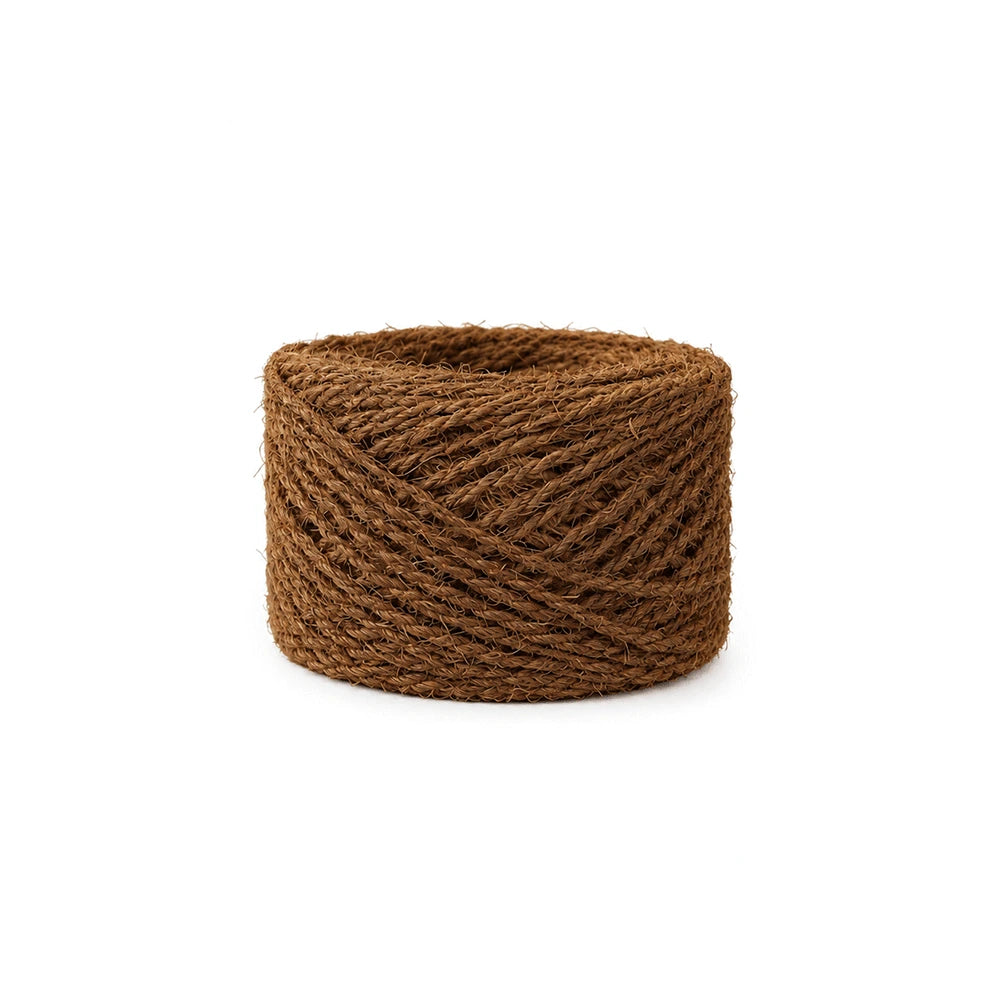 Rollo de 50 metros de cuerda fibra de coco 3.5mm Color Café