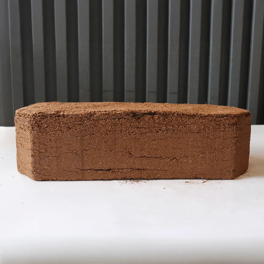 sustrato de coco comprimido en ladrillo