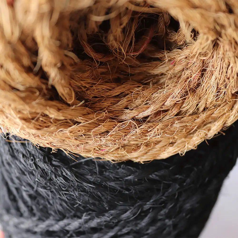 Rollo de cuerda fibra de coco 4.5mm 100m - Negro