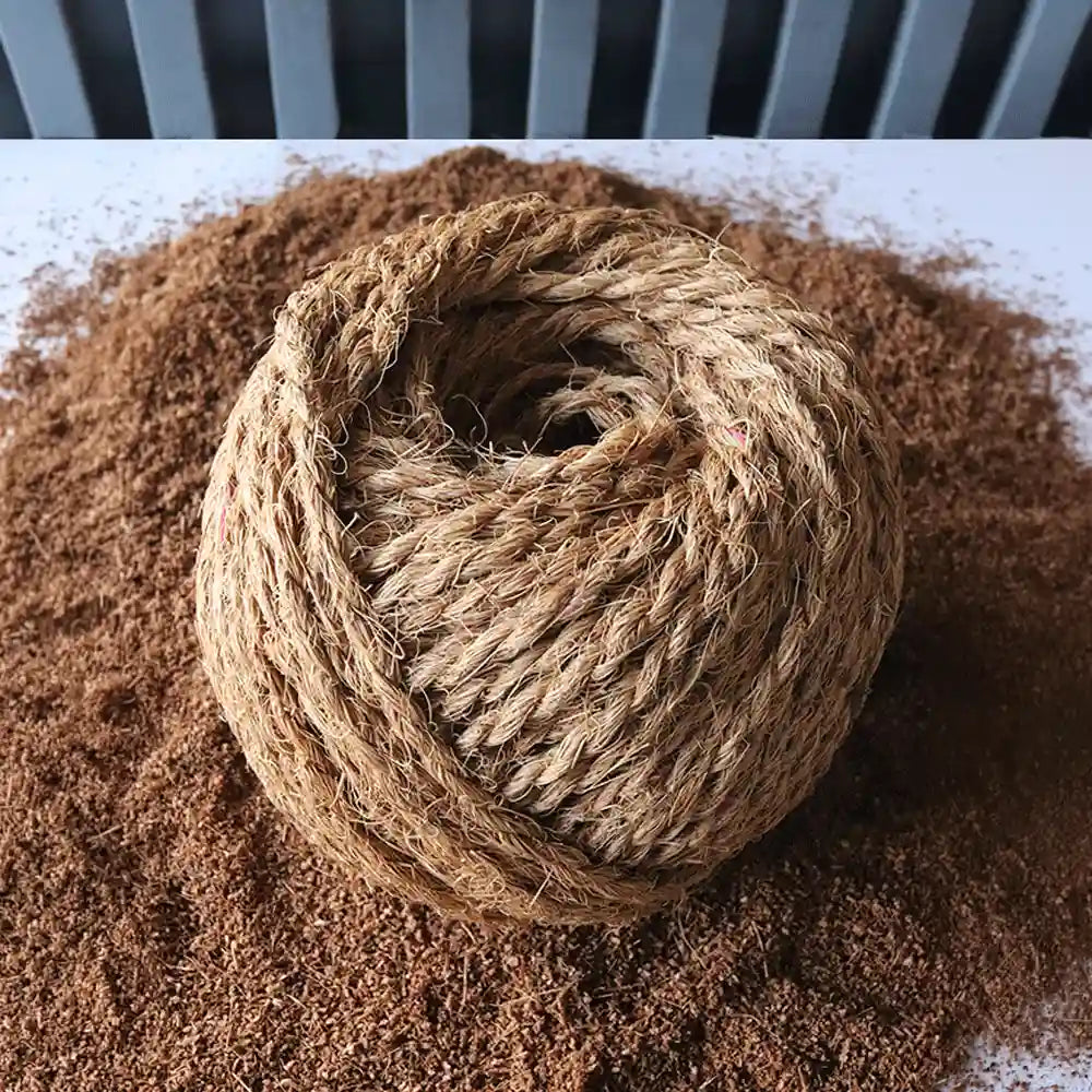 Rollo de hilo de fibra de coco para guiado de plantas trepadoras
