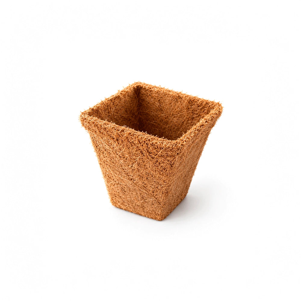 Maceta cuadrada de fibra de coco 9cm