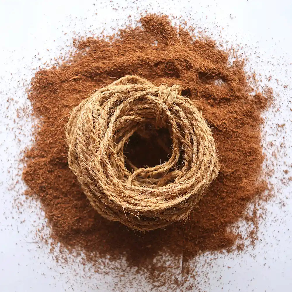 Lazo natural de fibra de coco orgánico Natural Rollo de 40 metros