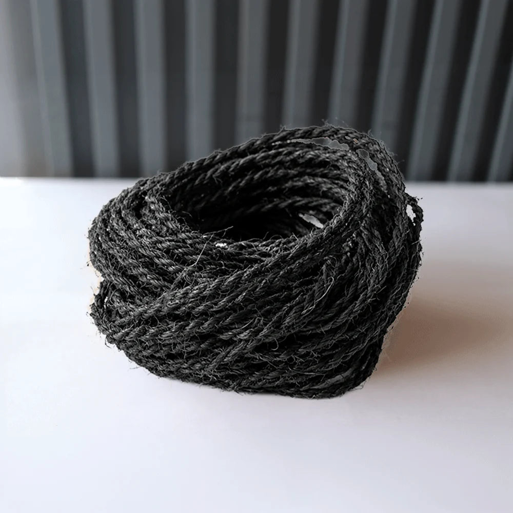 Lazo orgánico de fibra de coco natural Color negro