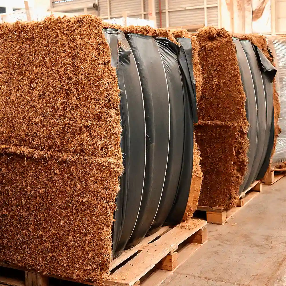 fardo de sustrato de coco para agricultura protegida